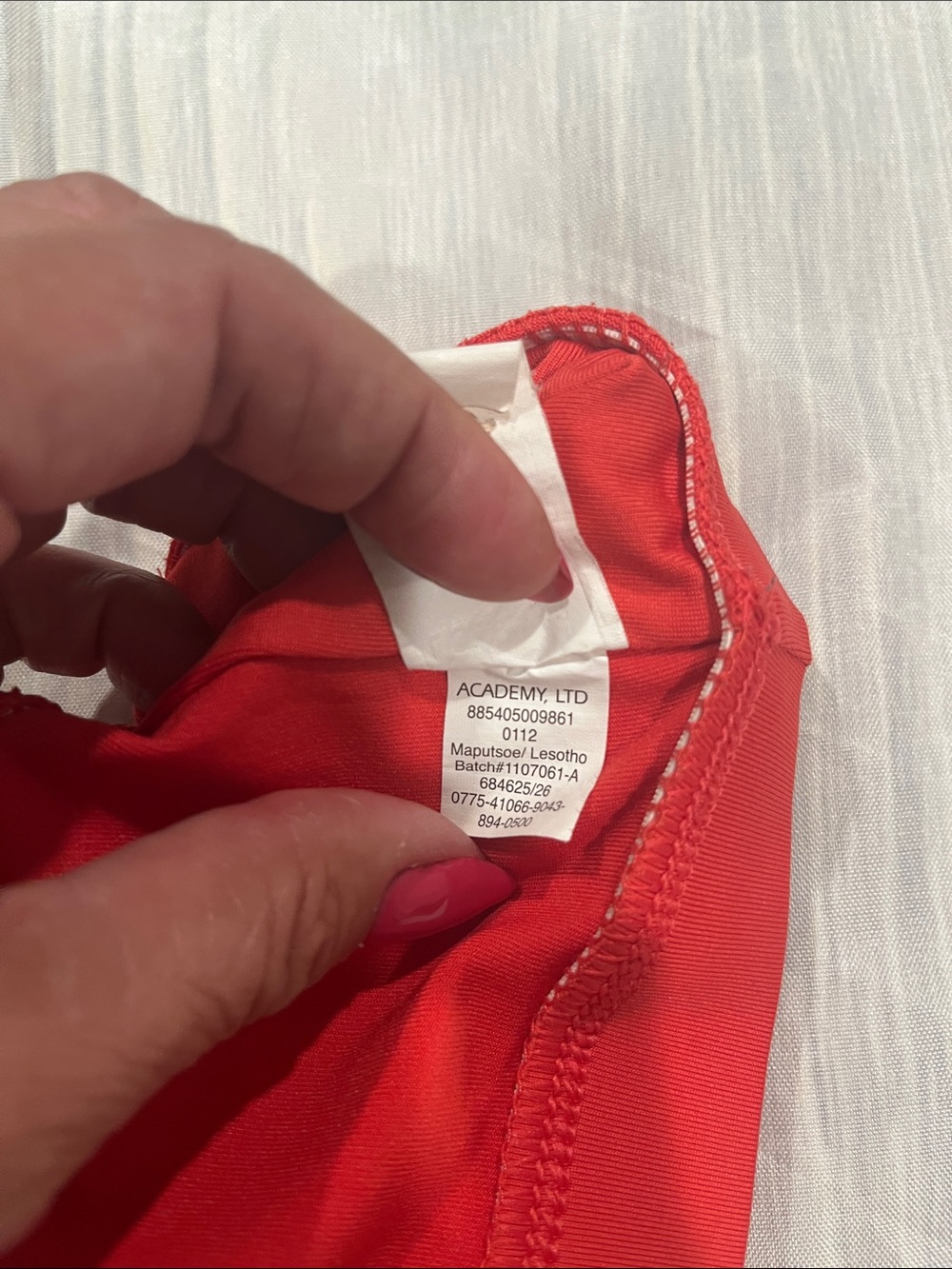BCG Red Racerback Sports Bra - Picture 5 of 5